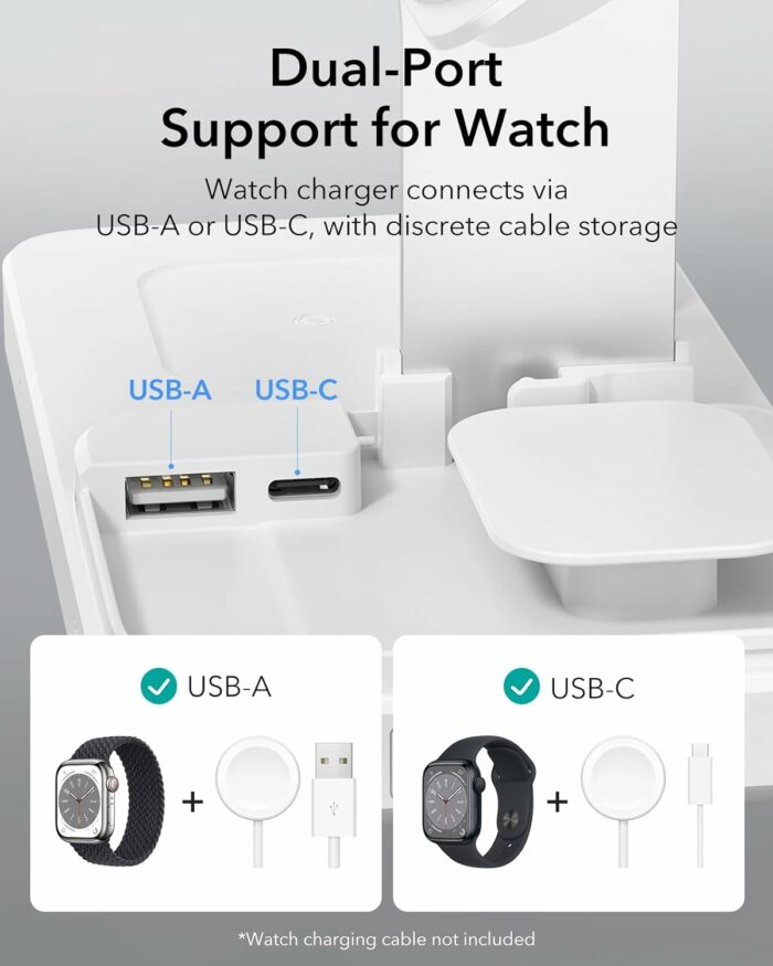 ESR 65W 5 in 1 Magsafe charger stand with USB-C or USB-A charging port