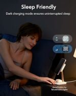 Magnetic charger stand with cryoboost night charging features