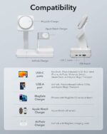 Magsafe charging station with USB port and Apple device chaging compatibility