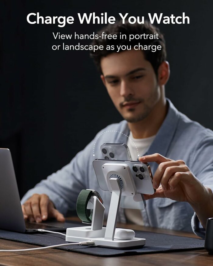 Wireless Charging stand with Landscape and portrait viewing benefits