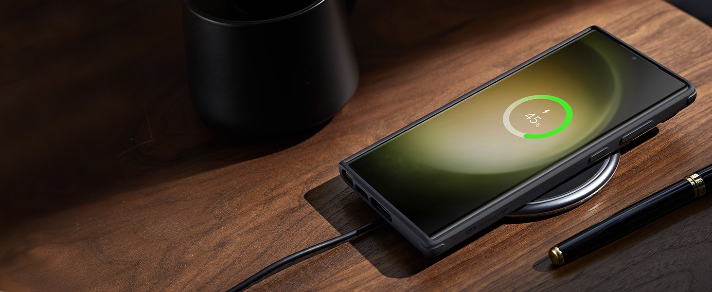 Smasung S23 Ultra Case with wirless charging feature