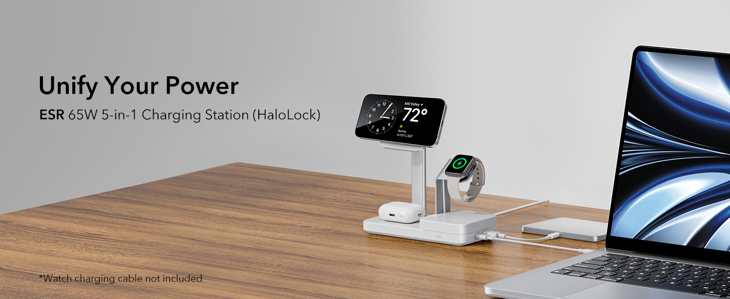 65W Halolock Charging Stand unify the power