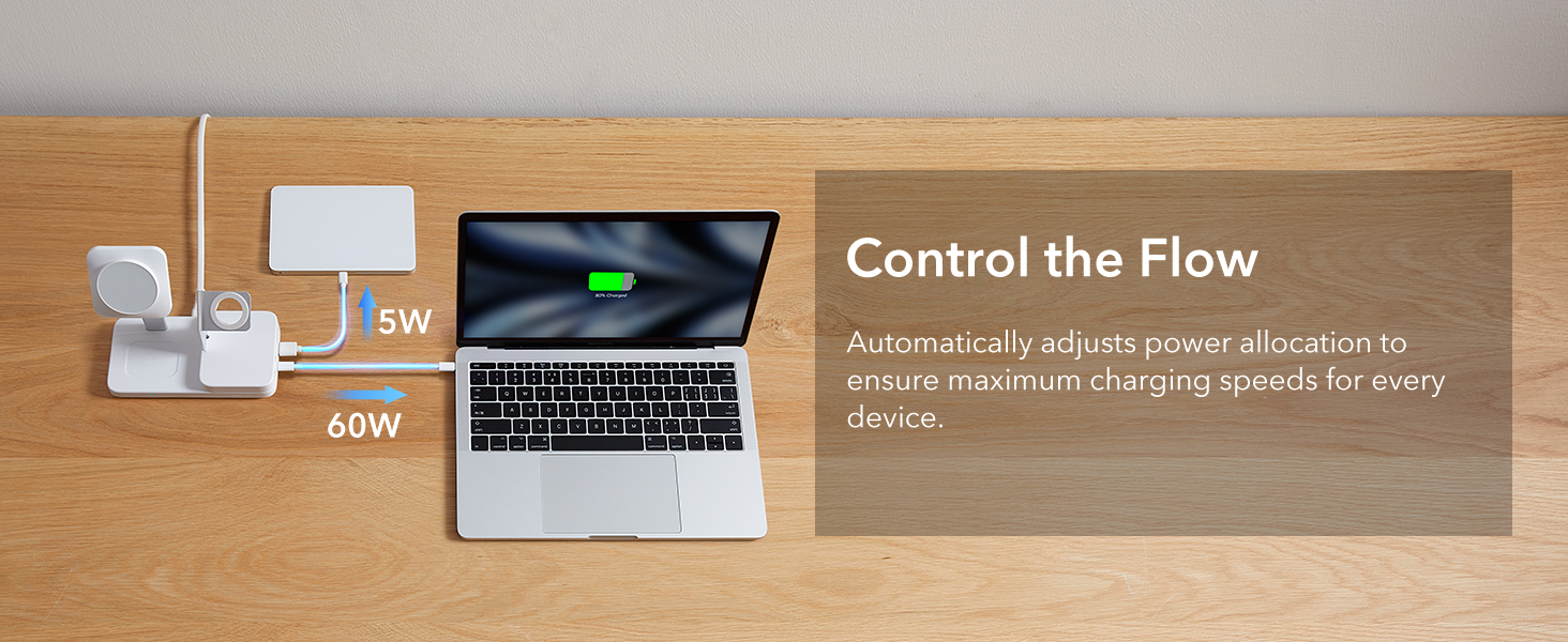 ESR 5 in 1 Magsafe Charger with Automatic power allocation adjustment