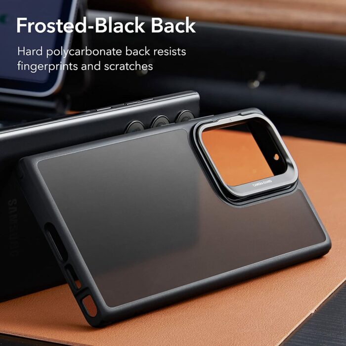 Frosted Black Back Case for Samsung S23 Ultra