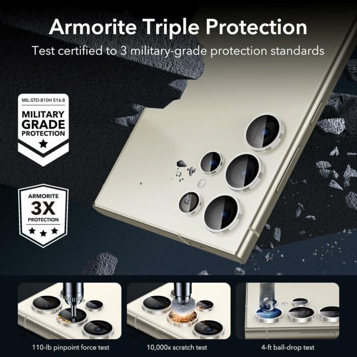 ESR Samsung Galaxy S24 Ultra Camera Lens Protector- Clear