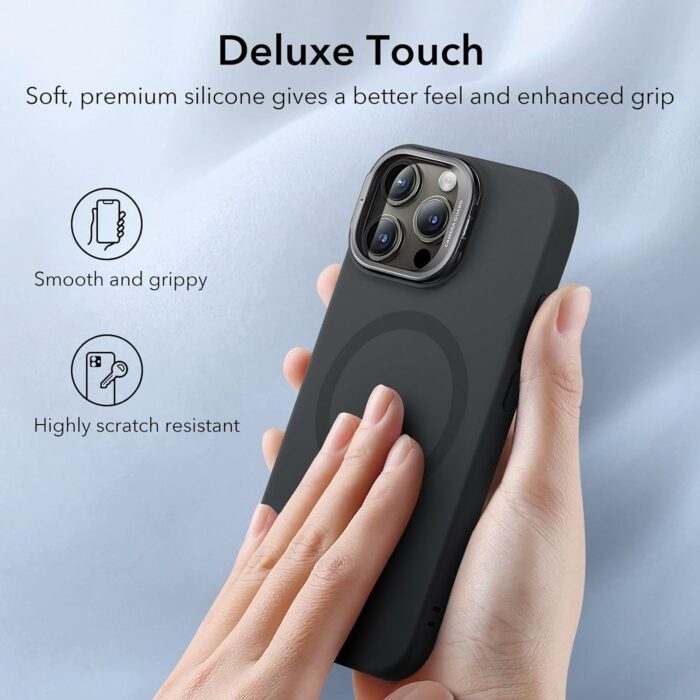 ESR iPhone 15 Pro Max Cloud Kickstand Case - Black 4