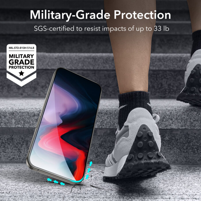 ESR iPhone 15 Pro Max Tempered Glass Screen Protector - Dual Scracth Resistant