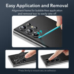 ESR Camera Lens Protector for Samsung S23 Ultra- Easy application and removal
