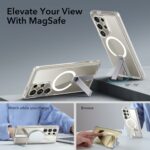 Samsung S24 Ultra Clear Case with MagSafe- ESR Ultra boost flickstand 7