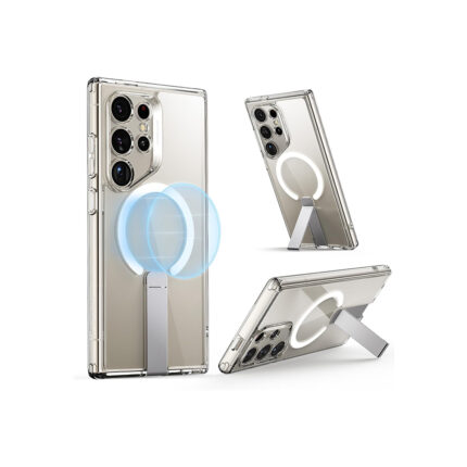 Samsung S24 Ultra Clear Case with MagSafe- ESR Ultra boost flickstand