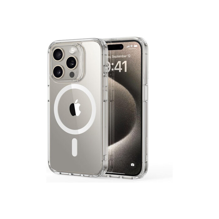 iPhone 15 Pro Max Case- ESR Classic Hybrid with MagSafe- Clear