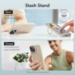 iPhone 15 Pro Max MagSafe Silicone Case with Stand by ESR 1