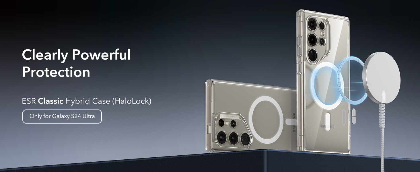 ESR Samsung S24 Ultra Case- Classic Hybrid Case with MagSafe