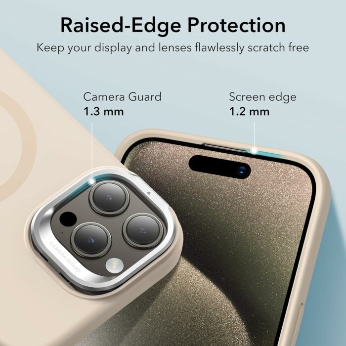 iPhone 15 Pro Max MagSafe Silicone Case with Stand by ESR 1