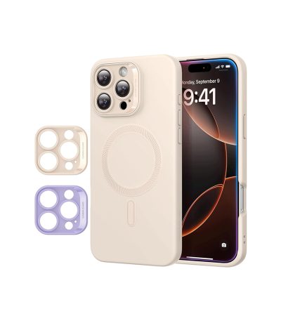 ESR Cloud Slim Silicone Case for iPhone 16 Pro Max- Light Tan (Main Image)