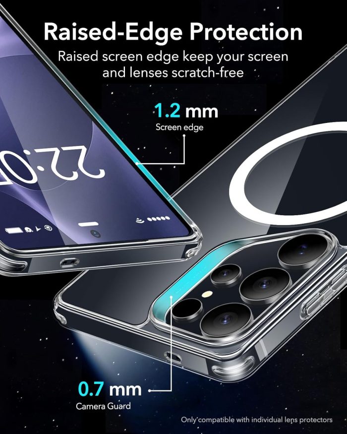 Drop-resistant ESR Galaxy S25 Ultra Case with reinforced corners