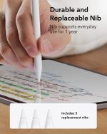 ESR Digital Pencil for iPad – Palm Rejection & Tilt Support, Magnetic Attachment, Compatible with iPad Pro, Air, Mini - Image 7