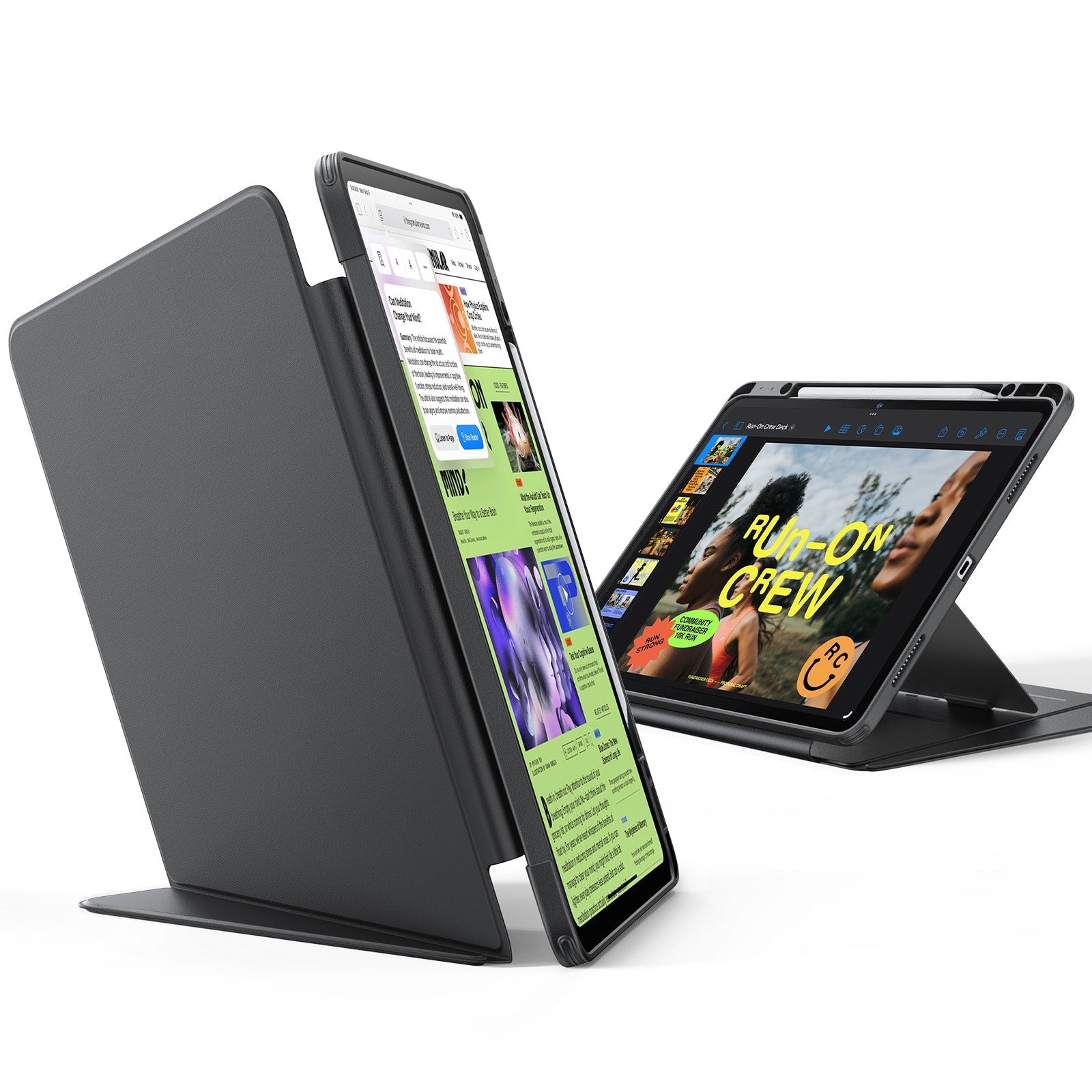 ESR iPad 11th/10th Gen Case (2025/2022)-Flip Series Vertical Stand Cover with Multi-Angle Support - Image 7