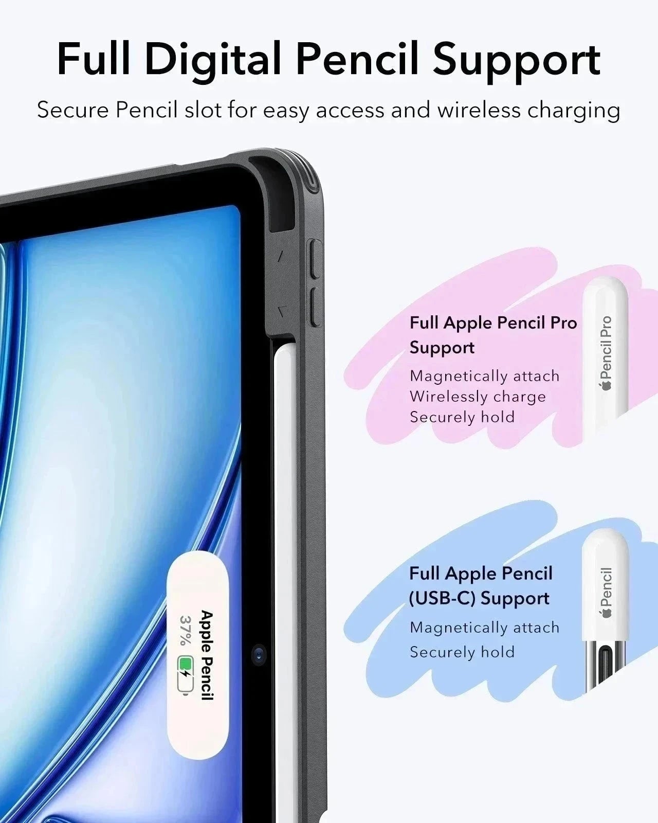 ESR iPad 11th/10th Gen Case (2025/2022)-Flip Series Vertical Stand Cover with Multi-Angle Support - Image 2