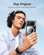 ESR Classic Hybrid Stash Stand Case with Camera Control Button for iPhone 17 Series- Clear - Image 8
