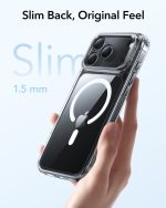 ESR Classic Hybrid Stash Stand Case with Camera Control Button for iPhone 17 Series- Clear - Image 4