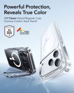 ESR Classic Hybrid Stash Stand Case with Camera Control Button for iPhone 17 Series- Clear - Image 3