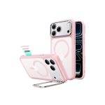 ESR Classic Hybrid Flex Stand Case with Camera Control Button for iPhone 18/17 Series (Frosted Pink)