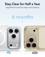 ESR Classic Hybrid Flex Stand Case with Camera Control Button for iPhone 18/17 Series Clear - Image 6
