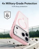 ESR Classic Hybrid Flex Stand Case with Camera Control Button for iPhone 18/17 Series (Frosted Pink) - Image 2