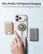 ESR Classic Hybrid Flex Stand Case with Camera Control Button for iPhone 18/17 Series (Frosted Pink) - Image 5