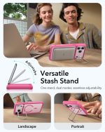 ESR Classic Hybrid Stash Stand Case with Camera Control Button for iPhone 17 Series- Frosted Pink - Image 6