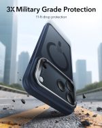 ESR Classic Hybrid Stash Stand Case with Camera Control Button for iPhone 17 Series- Frosted Blue - Image 4