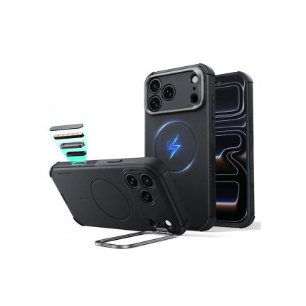 ESR Cyber Tough Magnetic Flex Stand Case with Camera Control Button for iPhone 18/17 Series Black