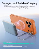 ESR Cyber Tough Magnetic Flex Stand Case with Camera Control Button Orange (10)