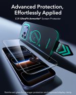 ESR UltraFit Armorite® Tempered Glass Screen Protector for iPhone 18/17 Series (2 Pack) - Image 2