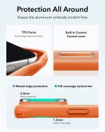 ESR iPhone 18 Pro Max Case with Flex Stand- Frosted Orange