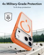 ESR iPhone 18 Pro Max Case with Flex Stand- Frosted Orange