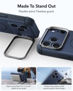 ESR Cyber Tough Magnetic Flex Stand Case with Camera Control Button for iPhone 18/17 Series Blue - Image 4