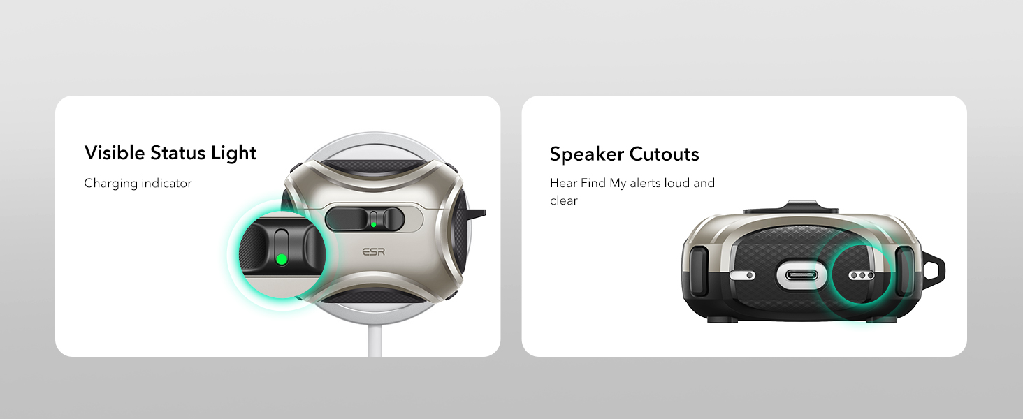 ESR Cyber Magnetic Case for Airpods Pro 3