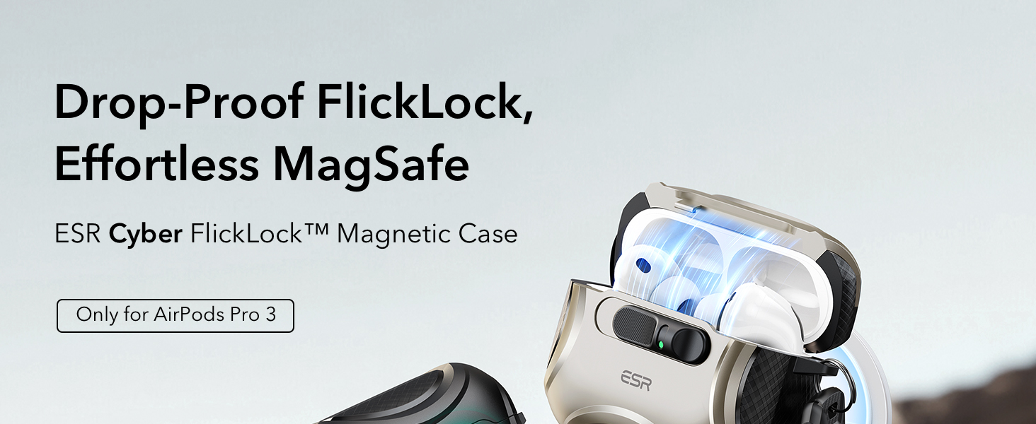 ESR Cyber Magnetic Case for Airpods Pro 3