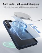 ESR for Samsung Galaxy S26 Ultra Classic Stash Stand Case with MagSafe, Scratch-Resistant Back Cover, Frosted Blue - Image 7