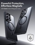 ESR Classic Hybrid Case with MagSafe for Samsung Galaxy S26 Series, Clear Black - Image 8