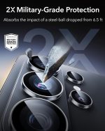 ESR for Samsung Galaxy S26 Ultra Armorite Individual Camera Lens Protector, Ultra-Thin Case Friendly, Clear - Image 3