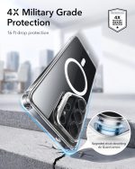 ESR for Samsung Galaxy S26 Ultra Classic Stash Stand Case with MagSafe, Scratch-Resistant Back Cover, Clear - Image 6