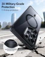 ESR Classic Hybrid Case with MagSafe for Samsung Galaxy S26 Series, Clear Black - Image 7