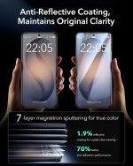 ESR for Samsung Galaxy S26 Ultra, Armorite Screen Protector, Anti-Reflective Coating, 6X Ultra-Tough Tempered Glass with UltraFit Tray, 2 Pack - Image 5