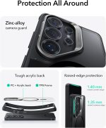 ESR for Samsung Galaxy S26 Ultra Classic Stash Stand Case with MagSafe, Scratch-Resistant Back Cover, Clear Black - Image 8