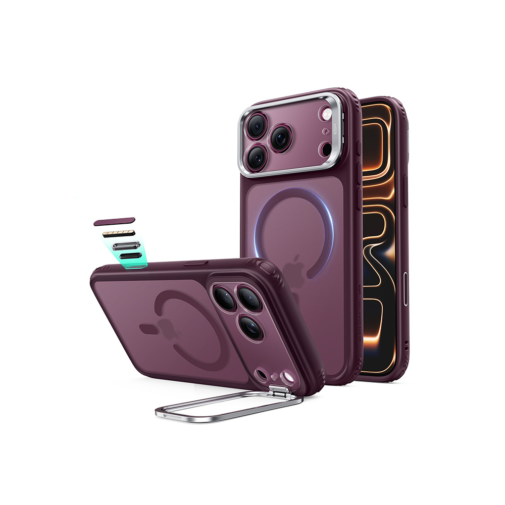 ESR Classic Hybrid Flex Stand Case with Camera Control Button for iPhone 18/17 Series Frosted Red ESR Classic Hybrid Flex Stand Case with Camera Control Button for iPhone 18/17 Series Frosted Red