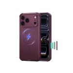 ESR Cyber Tough Magnetic with Camera Control Button for iPhone 18/17 Series (Burgundy)