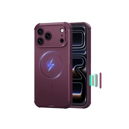 ESR Cyber Tough Magnetic with Camera Control Button for iPhone 18/17 Series (Burgundy)